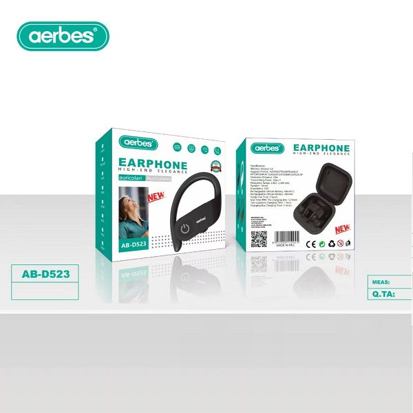 Thumbnail: Aerbes AB-D523 TWS Powerbeats Pro Bluetooth V5.0 Earphones
