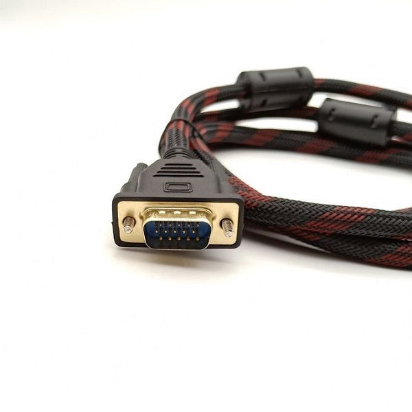 Thumbnail: Gold Plated Male VGA 15 Pin To Male DVI 24 +5 Pin Video And Audio Cable 1.5M