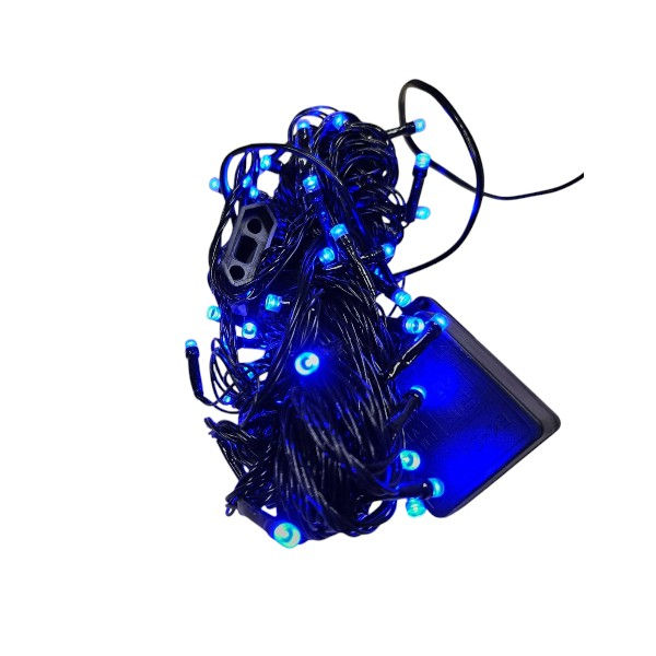 Thumbnail: ZYF-D191 Blue 10M LED Inter-Connecting Black Cable Fairy Light