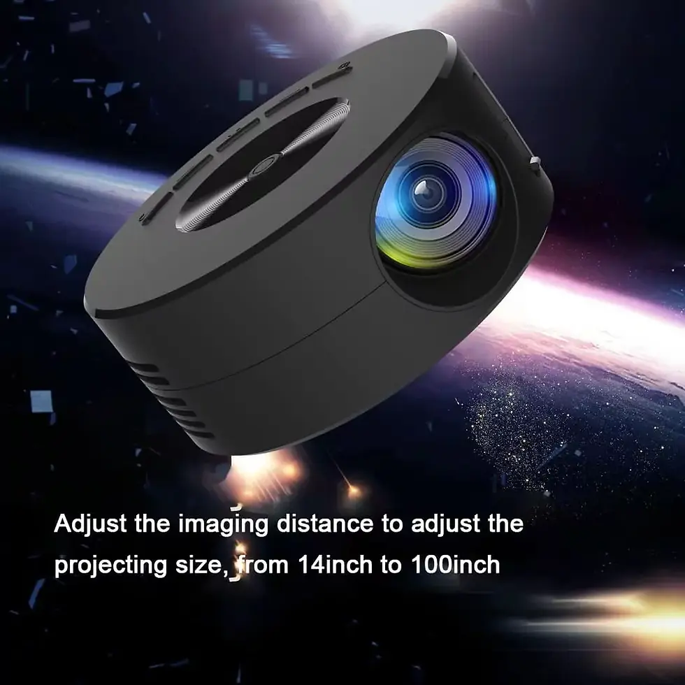 Thumbnail: YT200 Mini LED Projector Wire Mirroring Function Loudspeaker Contrast-3000:1