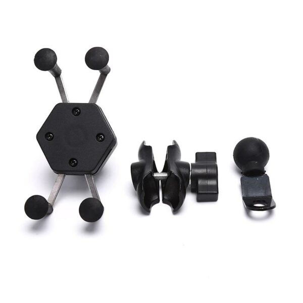 Thumbnail: SE014 Universal X Grip Hex Waterproof Bracket Motorcycle Motorbike Phone Holder