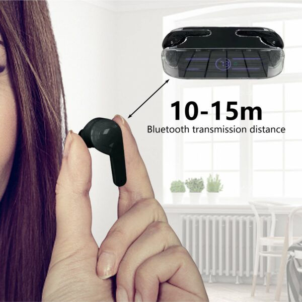 Thumbnail: KM12 Bluetooth 5.3 Headset with Transparent Case