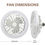 Thumbnail: PM-118 E27 LED Ceiling Light 360� Rotation 6500k With Fan And Remote Control
