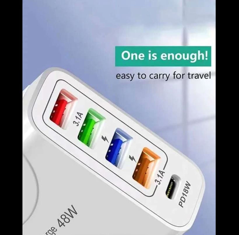 Thumbnail: A501-1 Charging Head 4 USB Port QC 48W +PD18