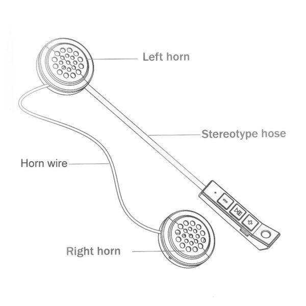 Thumbnail: BT8 Bluetooth 4.1+EDR  Motorcycle Helmet Earphone