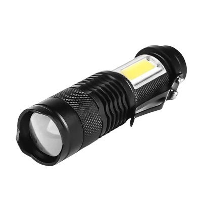 FA-801 Power Style Rechargeable Mini Flashlight COB + LED