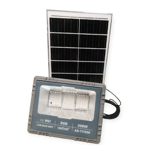 Aerbes AB-T11500 500W 114LED Solar RGB Flood Light 18000mah Battery