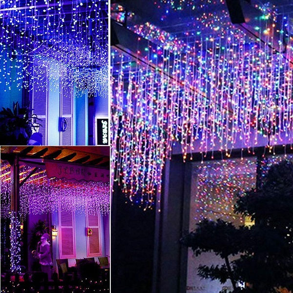 Thumbnail: ZYF-35L LED Fairy Curtain Light RGB With Black Cable 20m