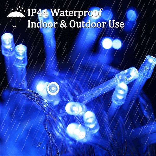 Thumbnail: ZYF-D190 Clear Cable Blue LED String Fairy Light with Interconnecting Cable 20M