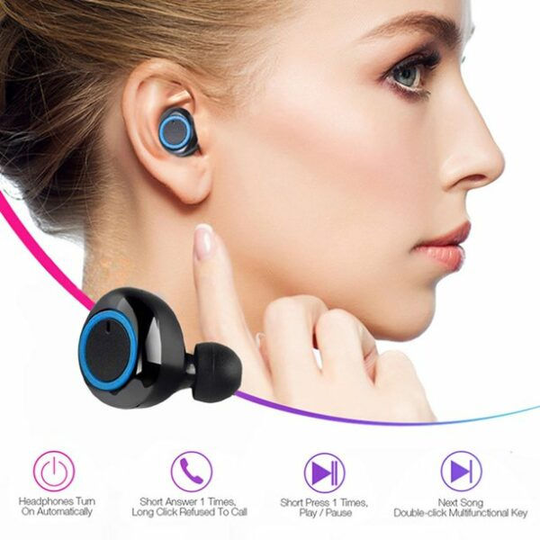 Thumbnail: Aerbes AB-D519 True Wireless Bluetooth V5.0 Smart Touch Earphone