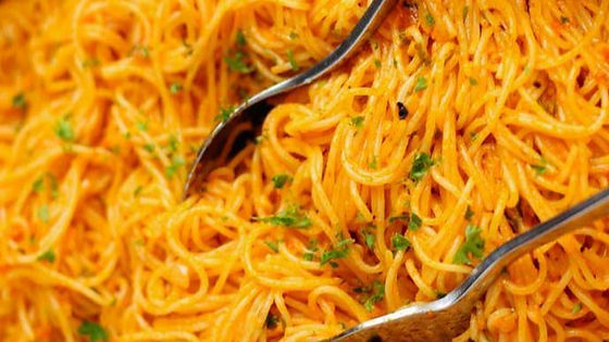 Roasted Red Pepper Creamy Pasta-Family Style