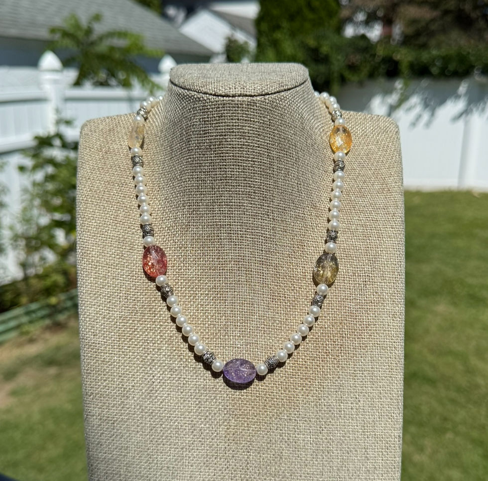 Crackled Quartz Necklace