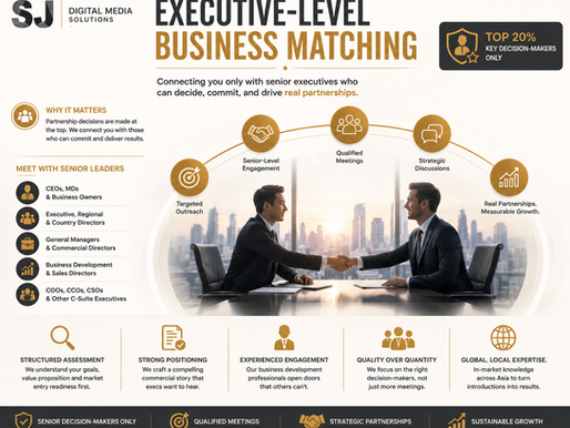 What is executive-level business matching?