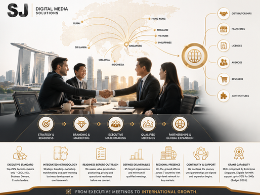 What makes SJ Digital Media Solutions different from other business matching agencies?