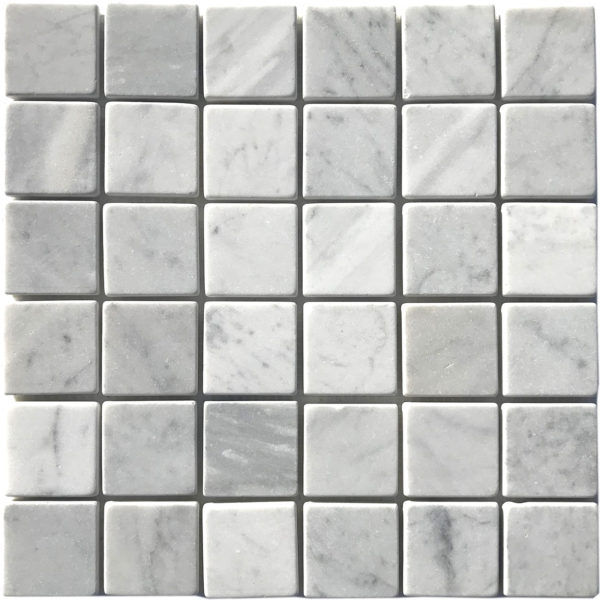 Carrara White 2x2 Tumbled