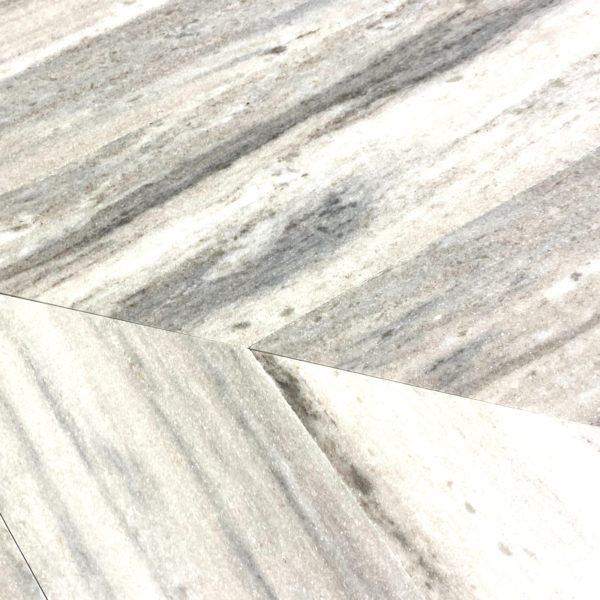 Thumbnail: PARAGON 4×16 HONED CHEVRON MARBLE TILE