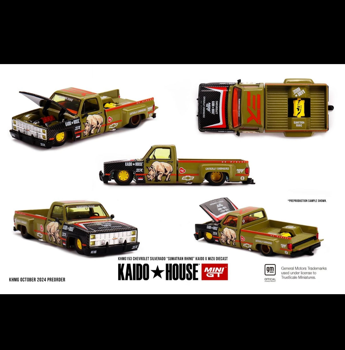 KAIDO House Chevrolet Silverado "Sumatran Rhino" KAIDO X Mizu Diecast KHMG153