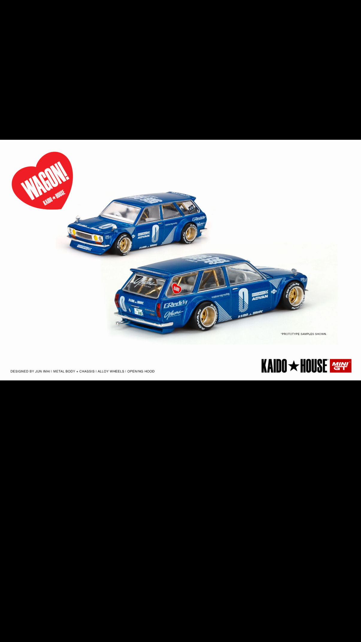 KAIDO House Datsun KAIDO 510 Wagon Blue KHMG011