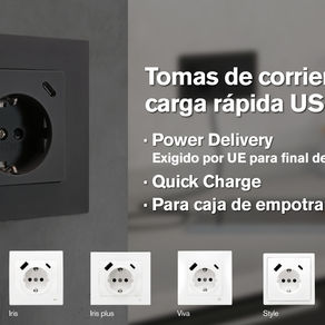 Nueva Toma Schuko® con Cargador USB A+C Power Delivery de BJC.