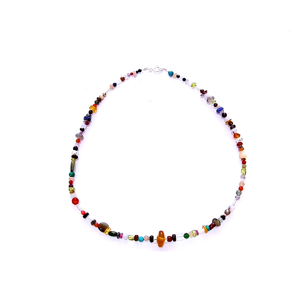 Miniatura: Collar Armonía Multicuarzos y Ámbar