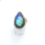 Miniatura: Anillo de Labradorita azul