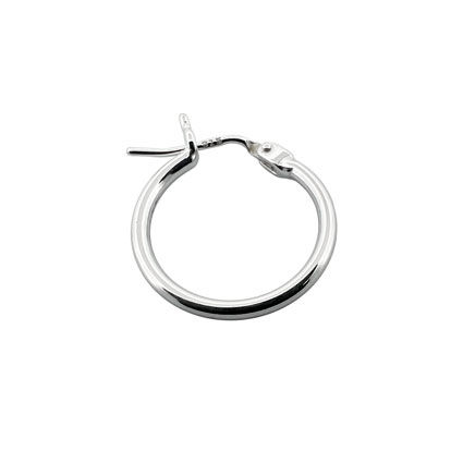 Thumbnail: Sterling Silver Hinged Ear Hoop Light