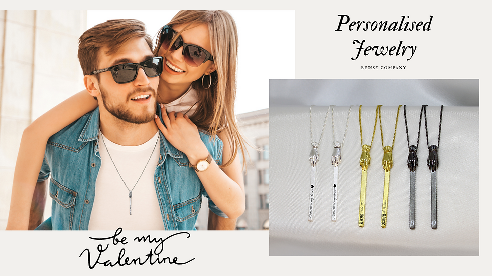 Thumbnail: 2 COUPLE NECKLACES - 2'li Çift Kolyesi-Sevgili Kolyesi
