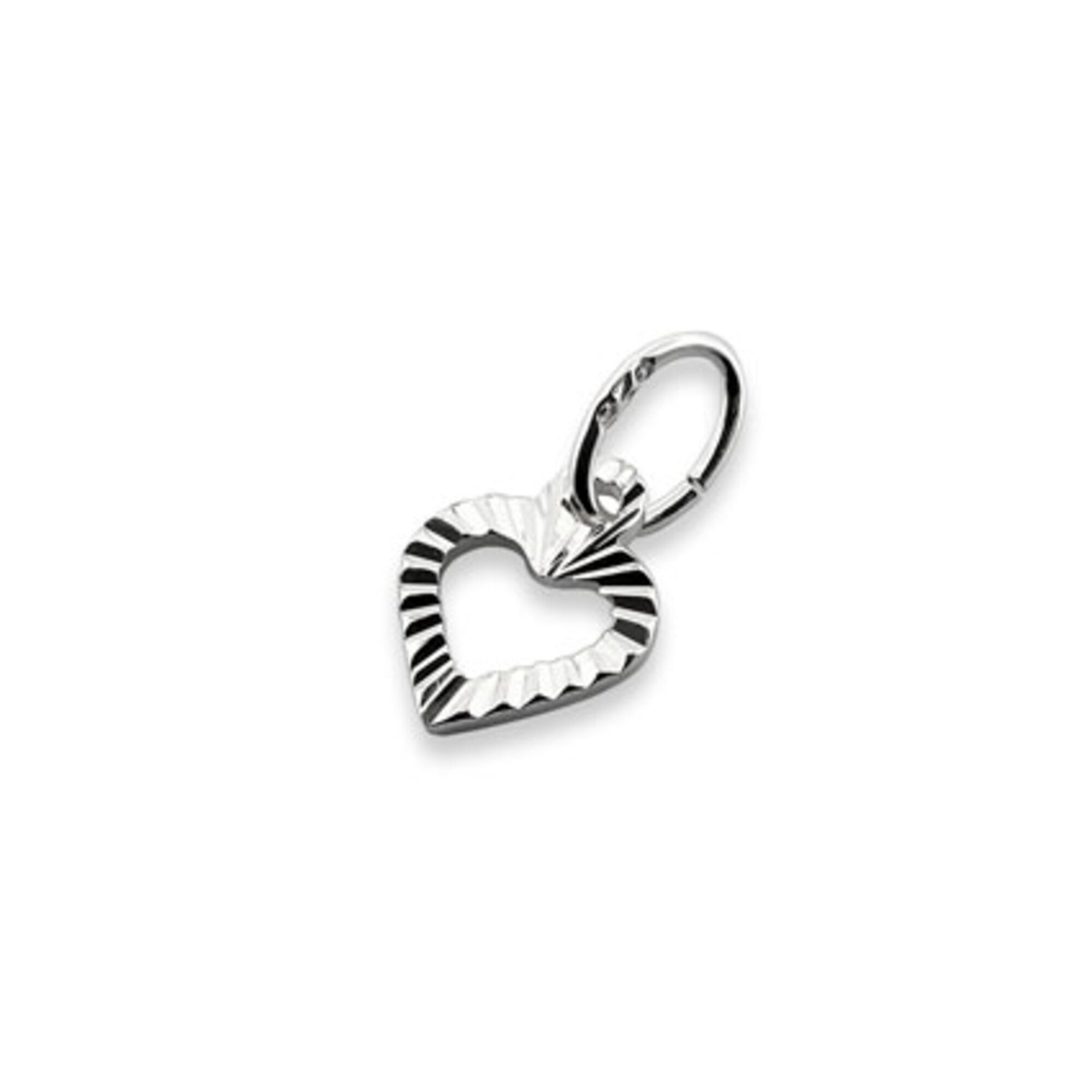 7mm Open Starburst Heart Charm - Pack of 1/ 10