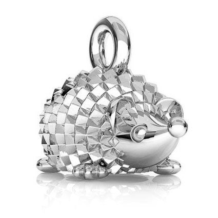 10mm Hedgehog Charm Sterling Silver