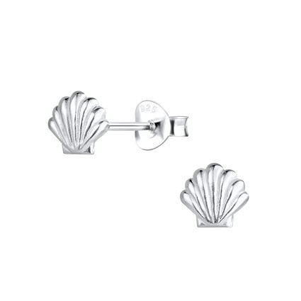 6mm Clam Ear Studs w/ scrolls