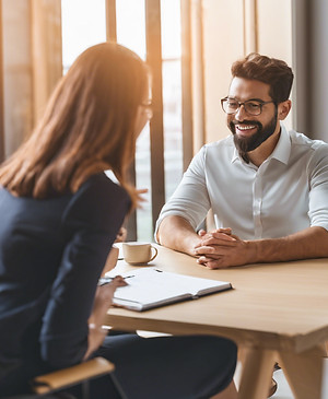 an individual undergoing workplace coach