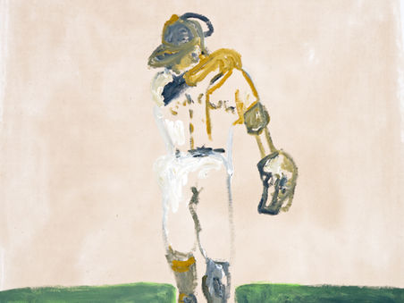 The Pitcher Leaving The Field