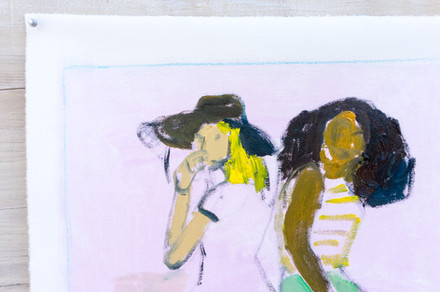 Two Friends (With Hat) detail