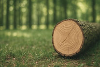 Weg durch einen grünen Wald