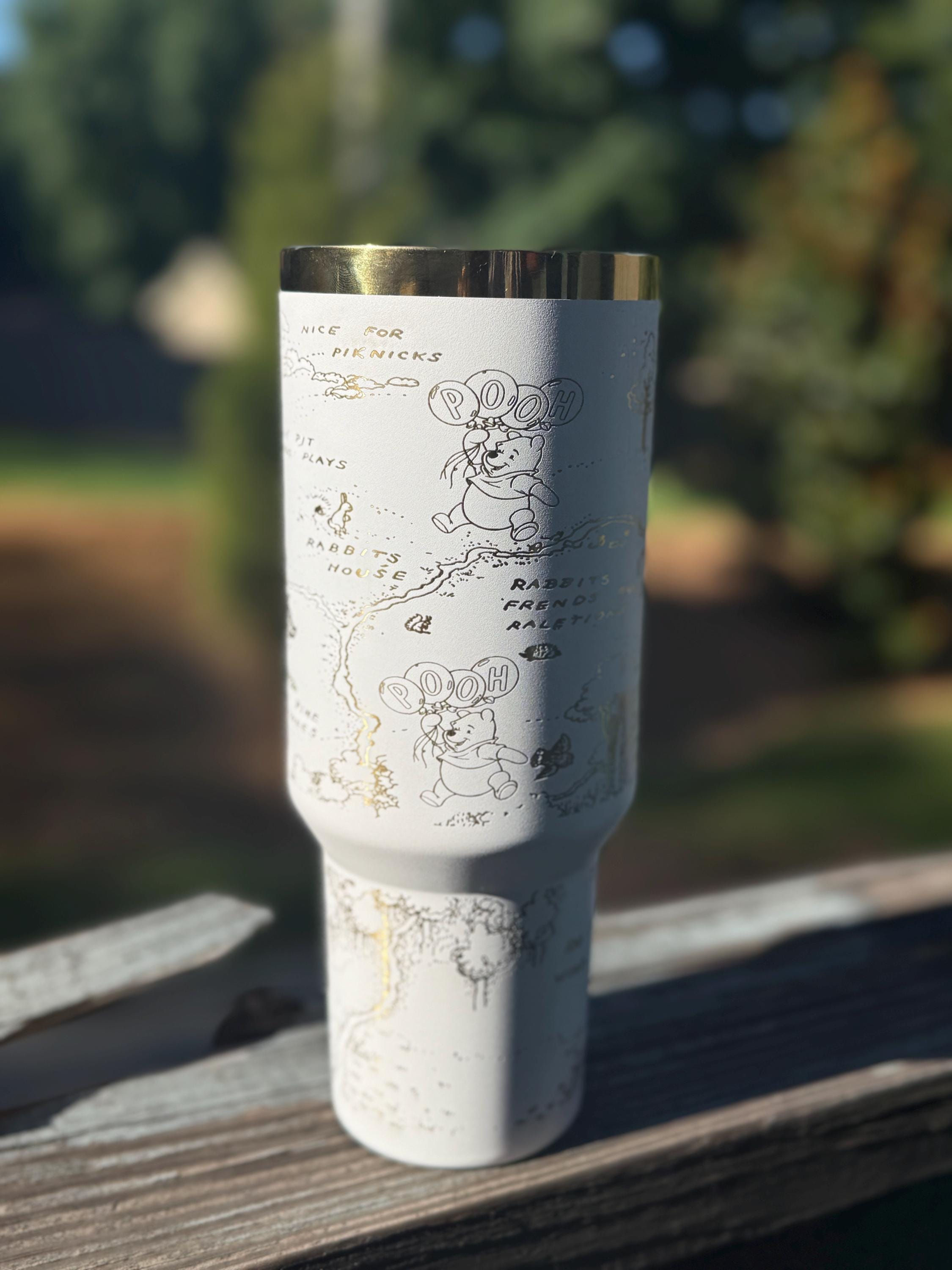 Winnie the Pooh Inspired Engraved 40ozTumbler