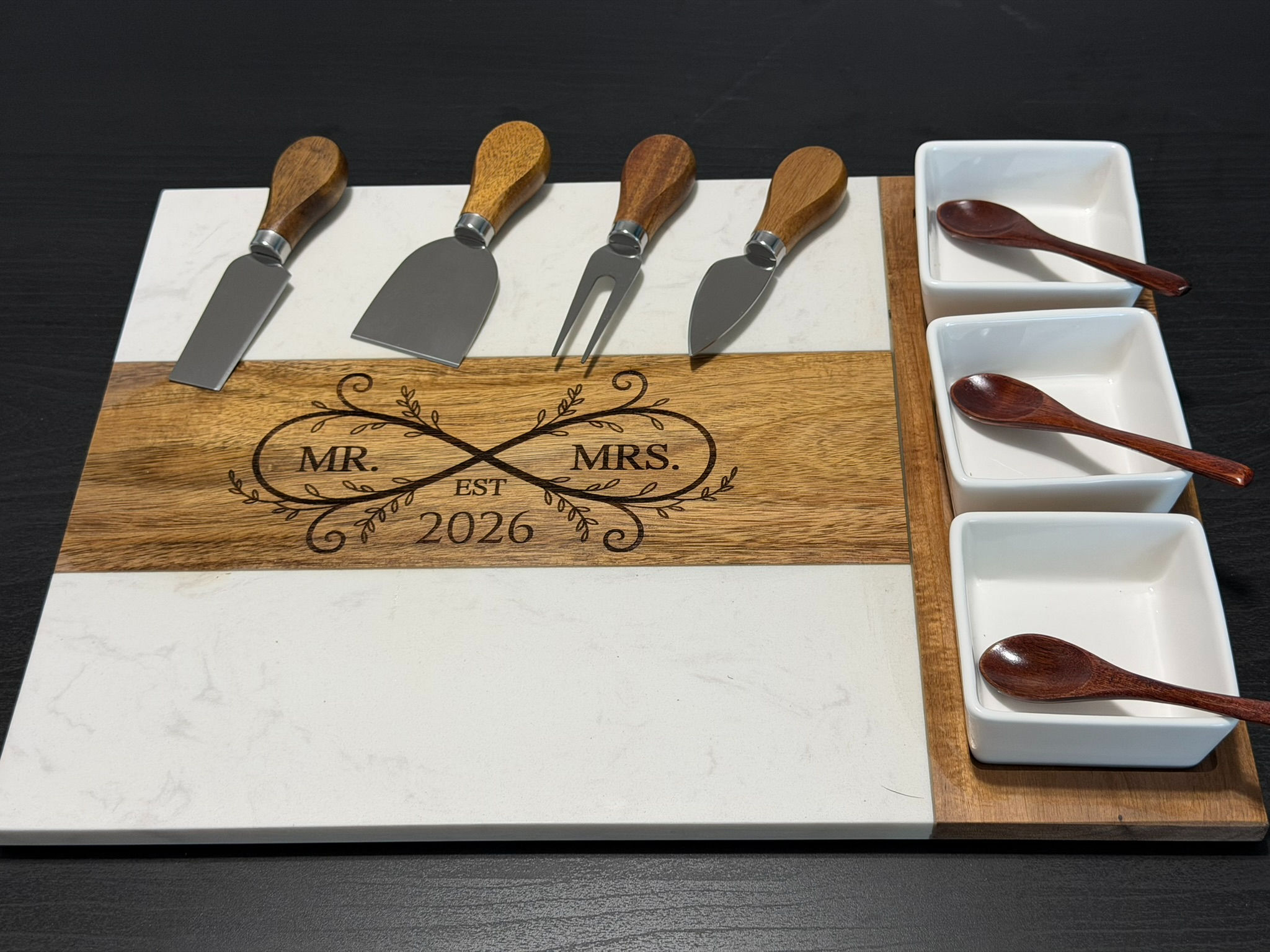 Personalized Engraved Charcuterie Board