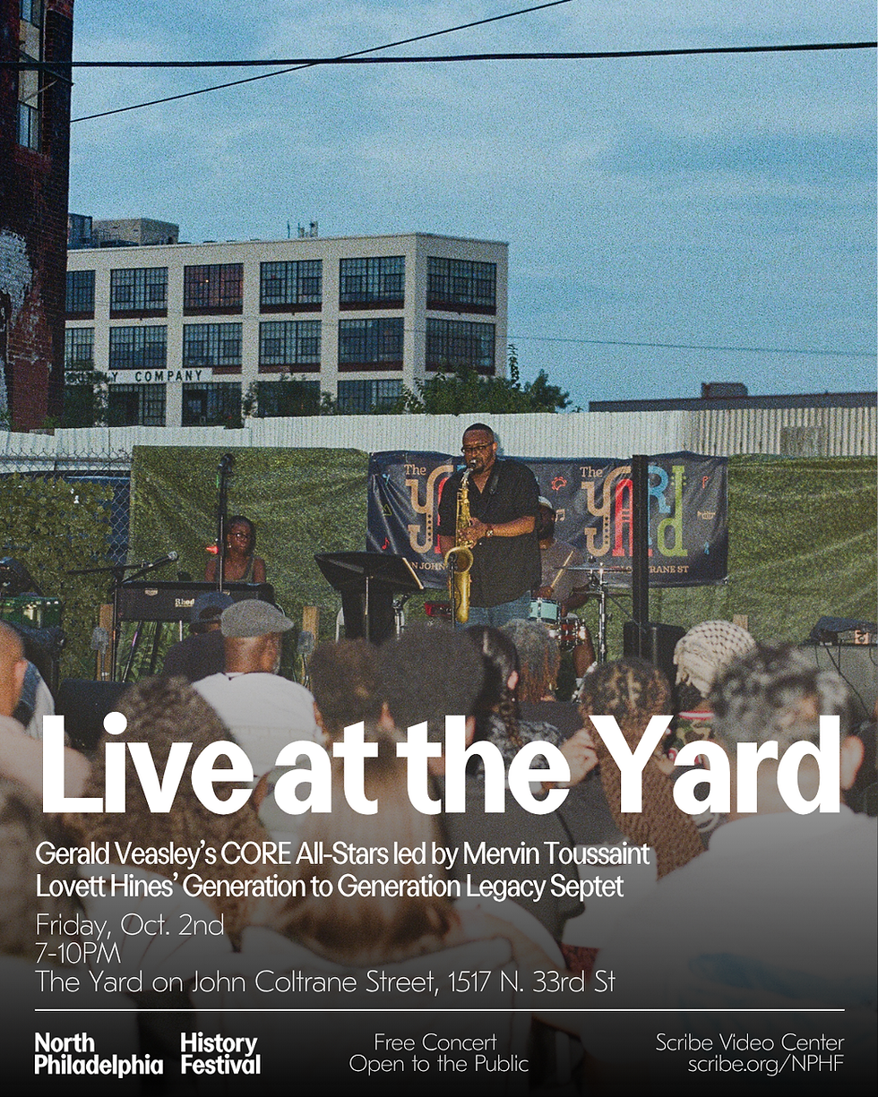 FREE CONCERT AT THE YARD ON JOHN COKLTRANE STREET