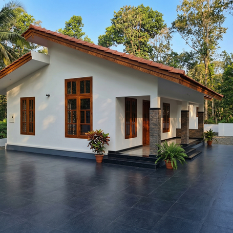 Farmhouse villa constructed by Mathoor Associates