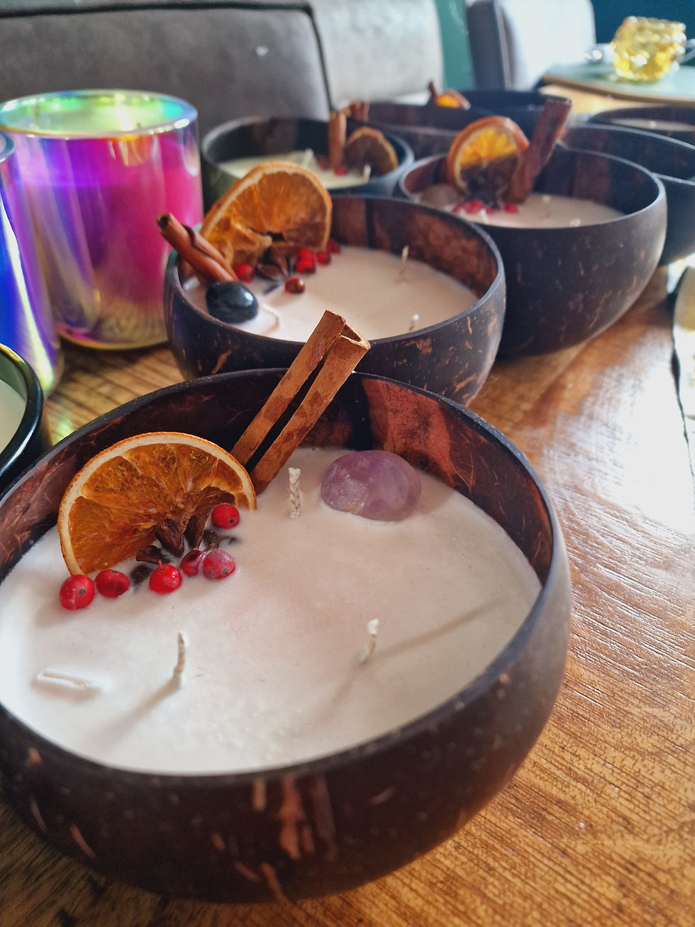 Thumbnail: Coconut Shell Natural Candle – Frankincense & Myrrh | Christmas Special