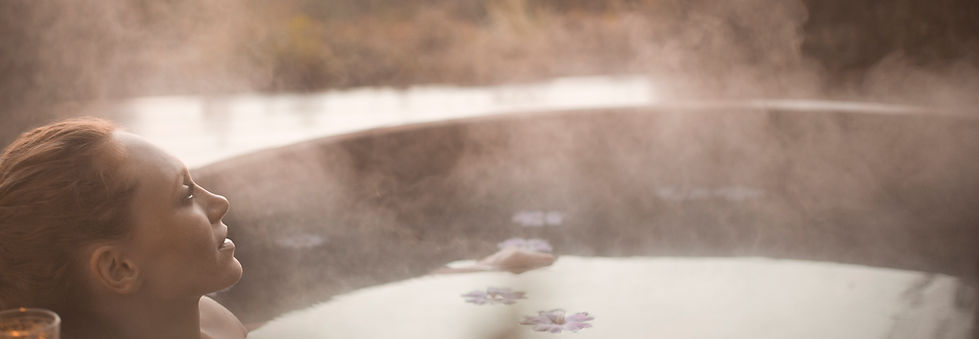 Woman in Hot Tub