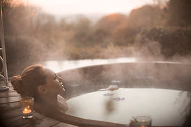 Woman in Hot Tub