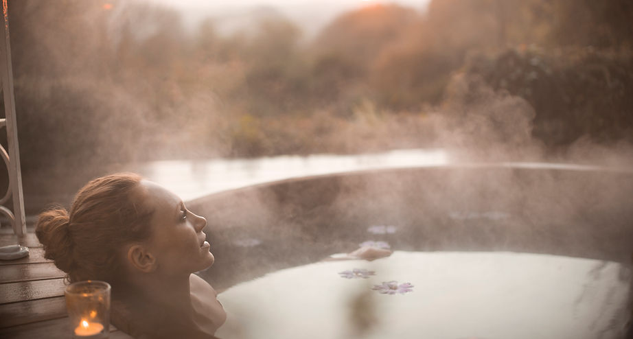 Woman in Hot Tub