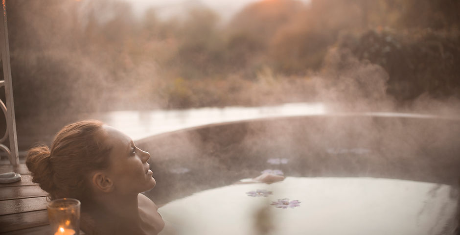 Woman in Hot Tub