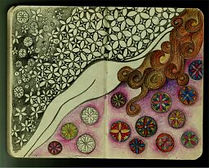 ilustração com lápis de cor.