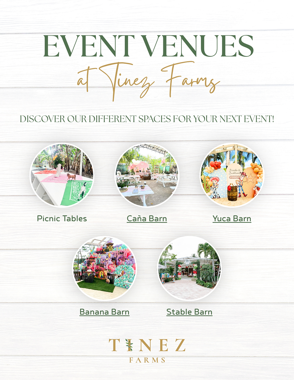 Host Your Event at Tinez Farms