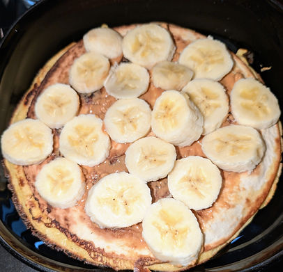 Banenen-Erdnussbutter-Tortilla-Omlettt