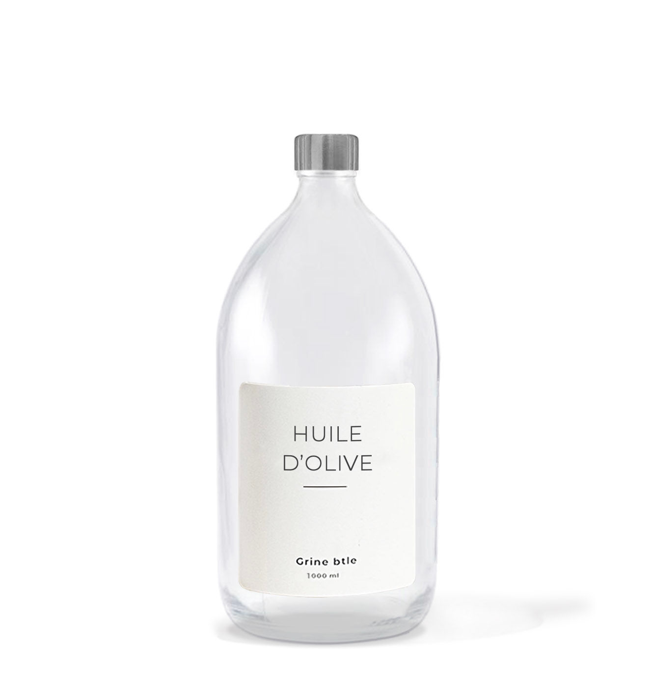 Flacon transparent - Huile d'olive