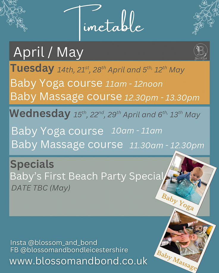 April Timetable