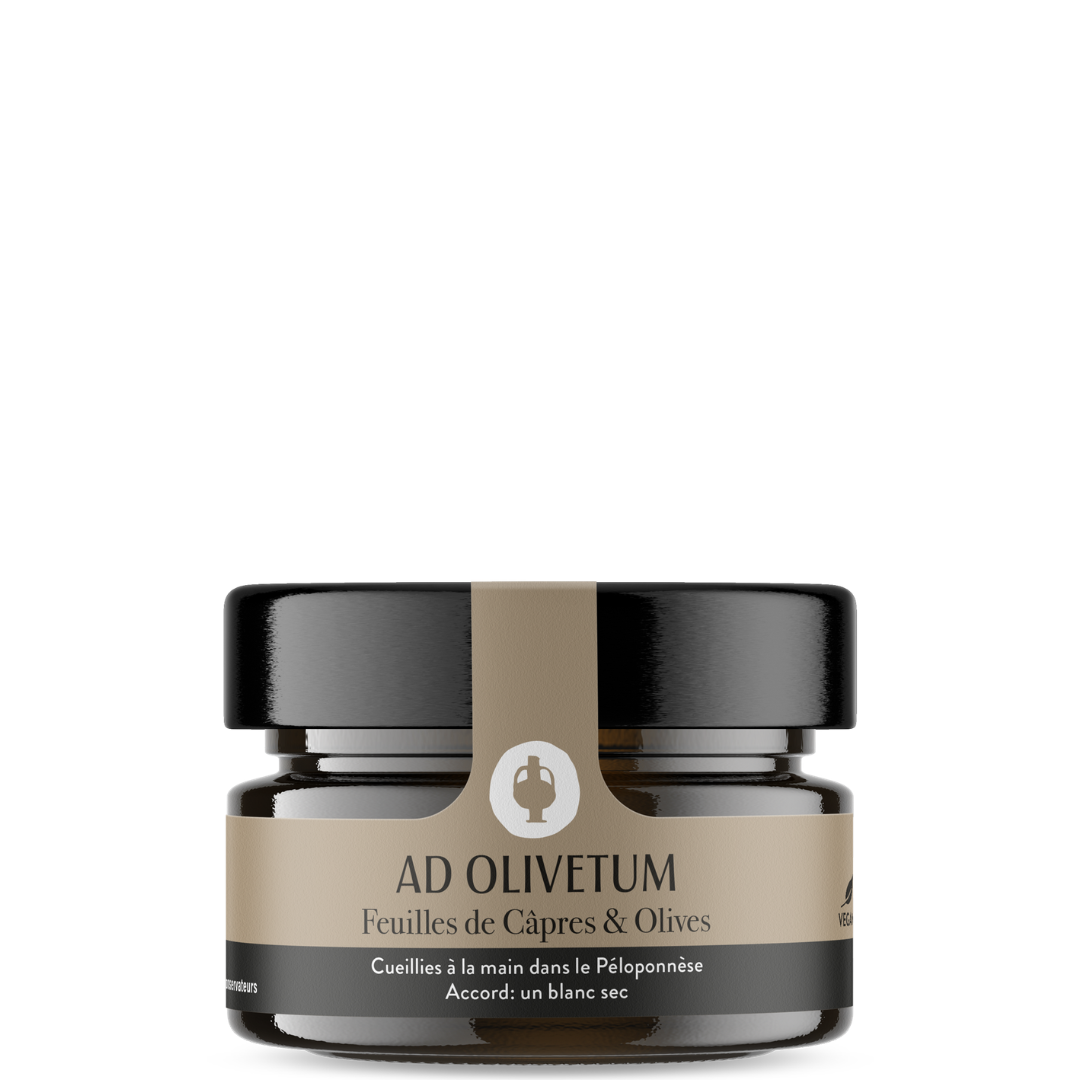 Feuilles de câpres & olives aux piment doux