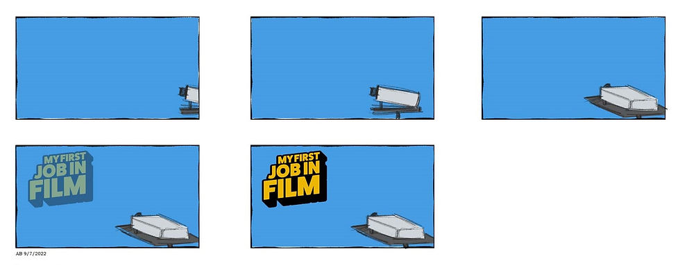 The first idea with a more modern version of the projector.